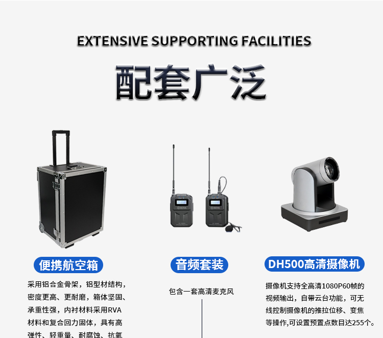 【新品】专业双屏导播直播一体机箱/21.5寸屏幕/内置声卡/专业便携