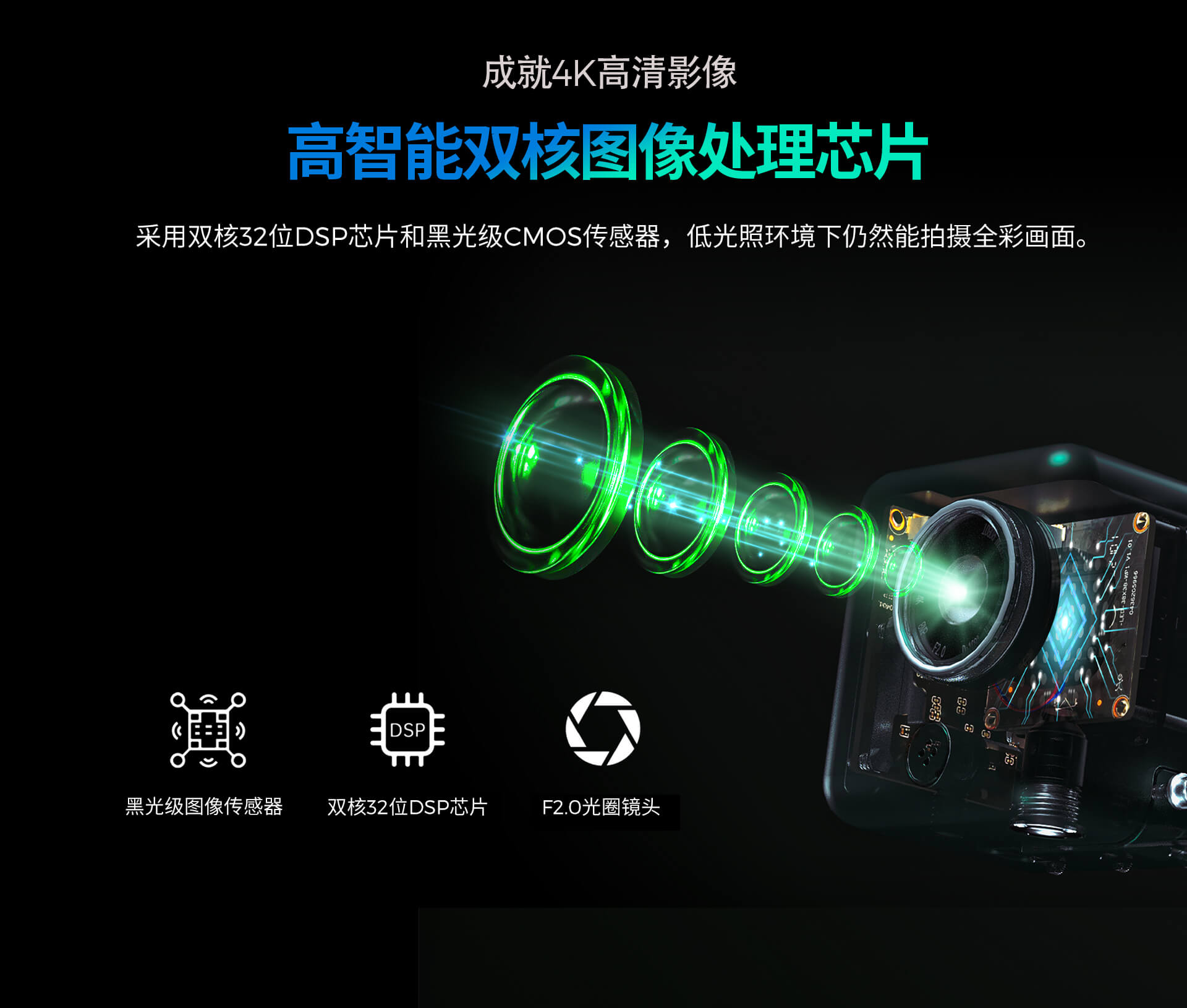 约肯/Dive Master/专业4K水下高清图传摄像机,实时监看毫秒延时